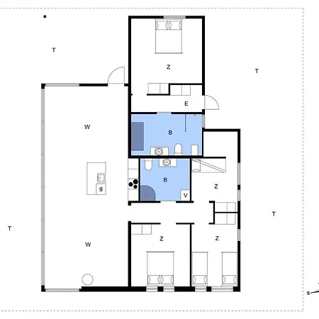 بيت للعطل Bl1543-saltum-saltum-strandvej-205 Saltum